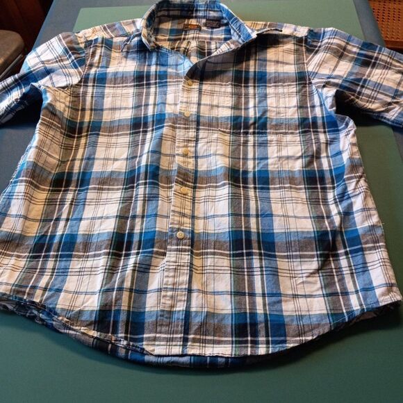 Route 66  Men's Cotton Medium Button Down Short Sleeve Shirt - Picture 1 of 6